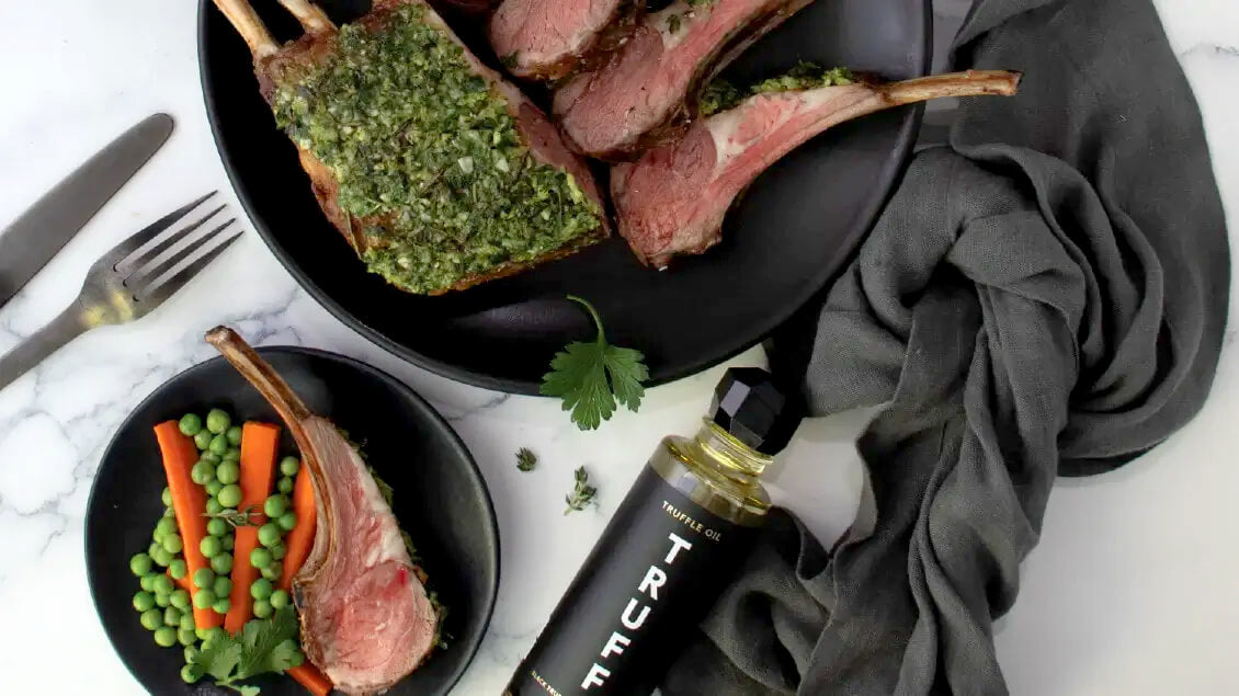 Black Truffle & Herb Rack of Lamb Recipe